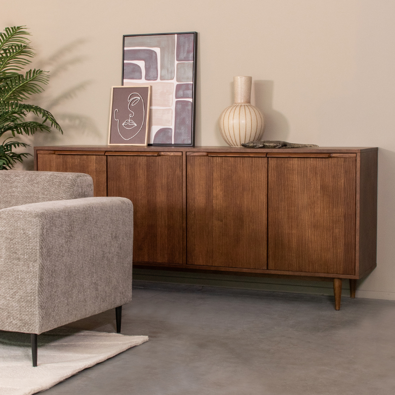 Anrichte I_Jule - Nussbaum - BRUIN - Eiche - Minimalistisch - LABEL51