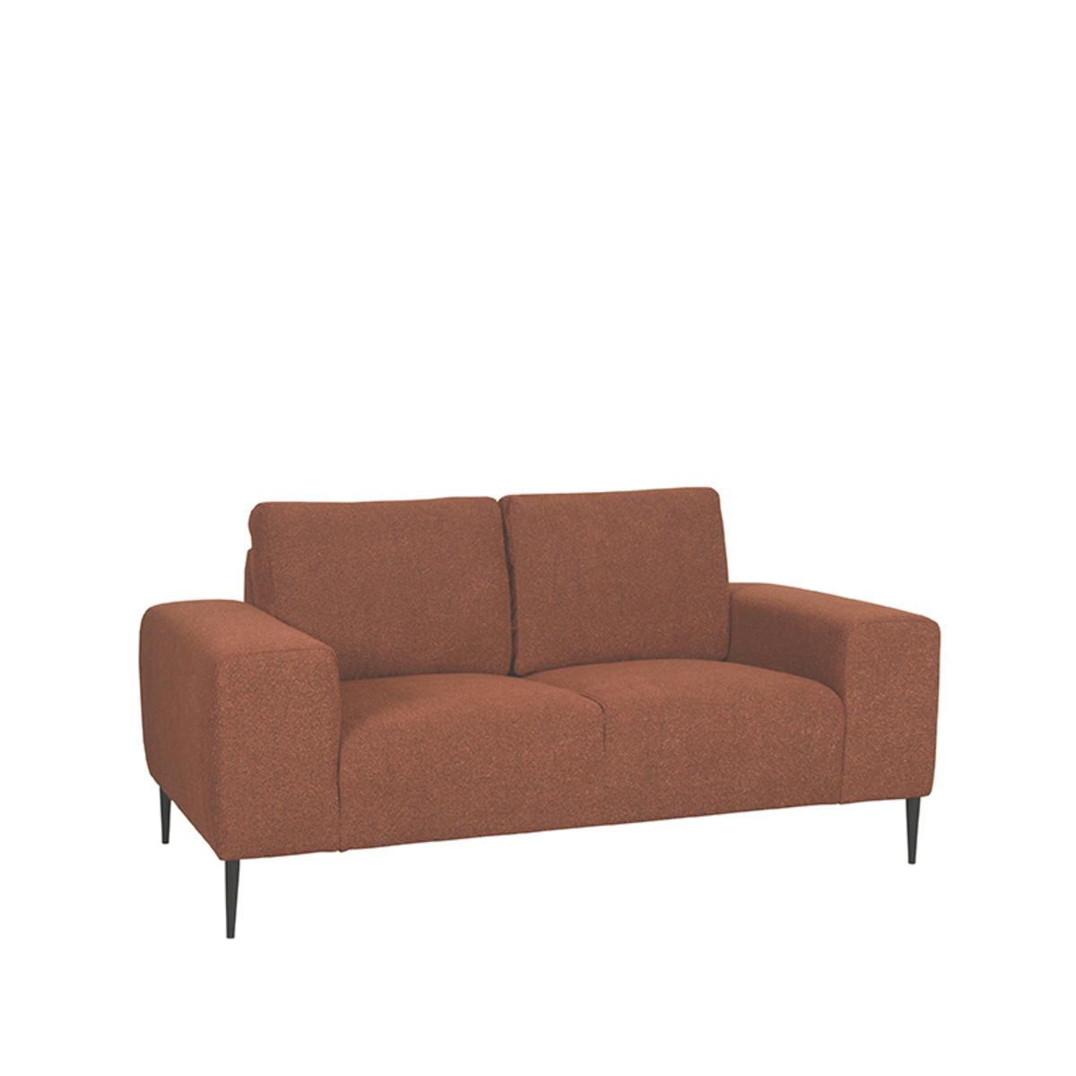 Sofa I_Ferraro - Armlehne - Rost - ORANJE - Boucle - Retro - LABEL51