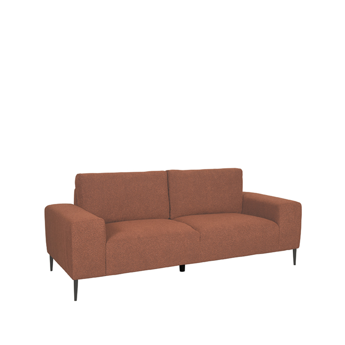 Sofa I_Ferraro - Armlehne - Rost - ORANJE - Boucle - Retro - LABEL51