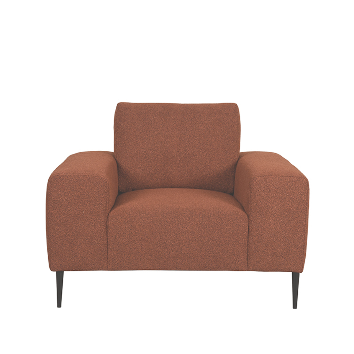 Sofa I_Ferraro - Armlehne - Rost - ORANJE - Boucle - Retro - LABEL51