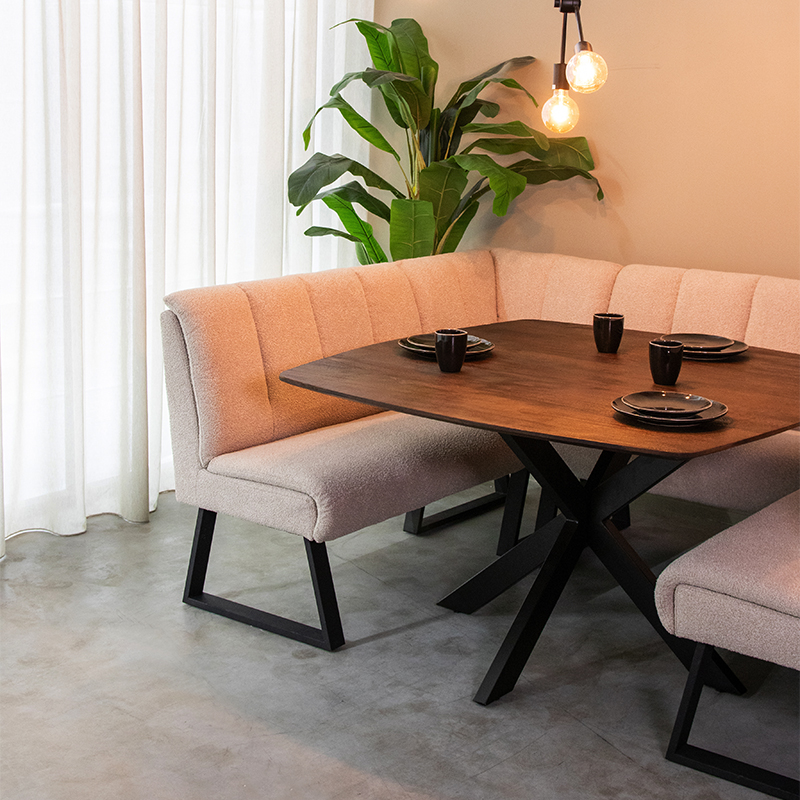 Esstische I_Blake - Quadratisch - Espresso - Braun - Mangoholz - Modern - LABEL51