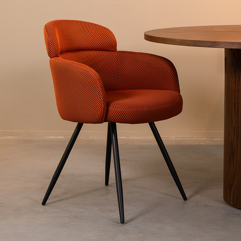Esszimmerstühl I_Dinner - Armlehne - Rost - Orange - Breathe - Design - LABEL51
