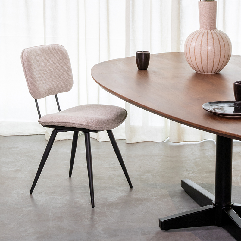 Esszimmerstühl I_Liva - Ohne Armlehne - Natural Beige - Elite - Minimalistisch - LABEL51