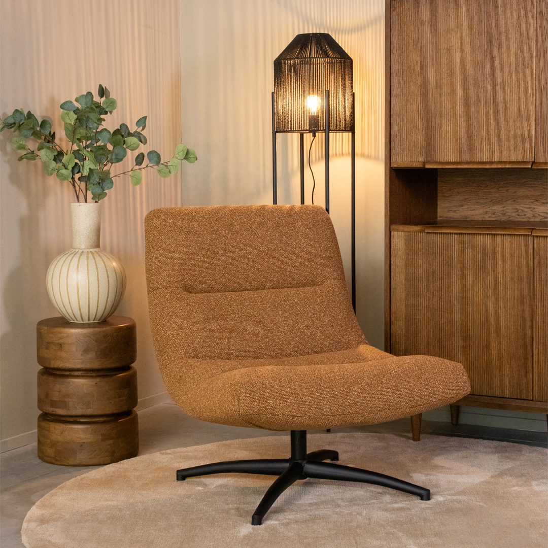 Sessel I_Calix - Ohne Armlehne - Coral - Orange - Royal Boucle - Modern - LABEL51