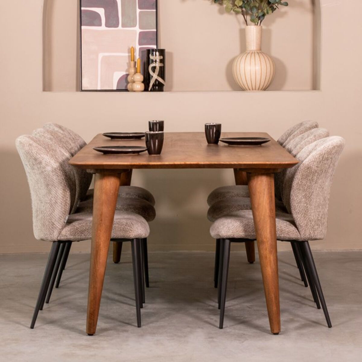 Esstische I_Fly - Oval - Nature Smooth - Braun - Mangoholz - Ländlich - LABEL51