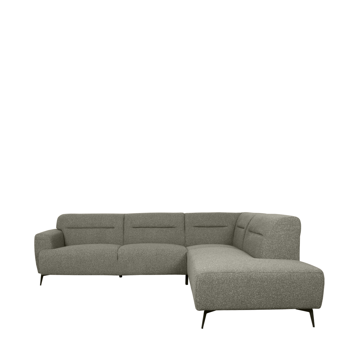 Ecksofa I_Bolzano - Rechts Voorstaand - Armlehne - Mushroom - BRUIN - - Ländlich - LABEL51