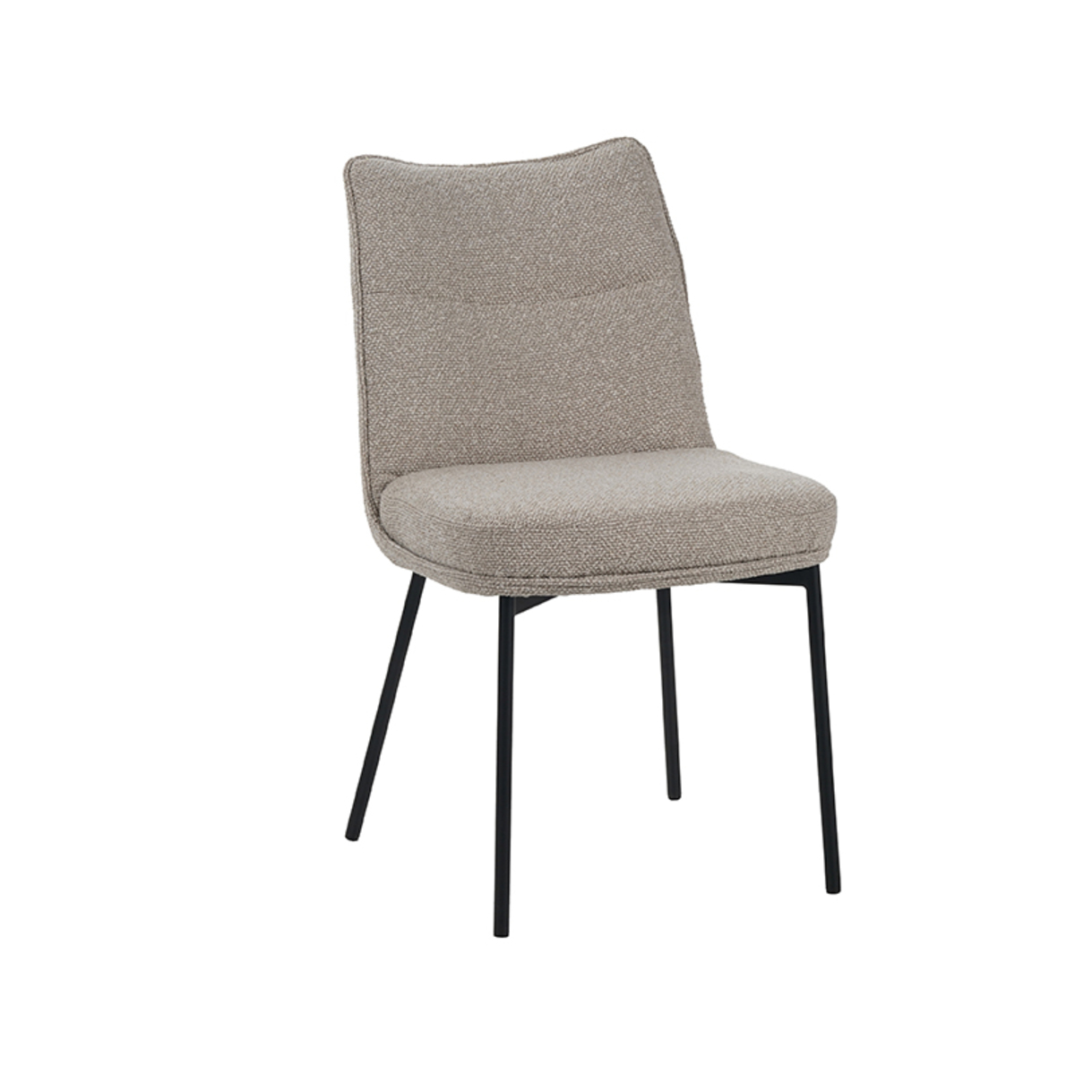 Esszimmerstühl I_Lennon - Ohne Armlehne - Natural Beige - NATUREL - Royal Boucle - Ländlich - LABEL51