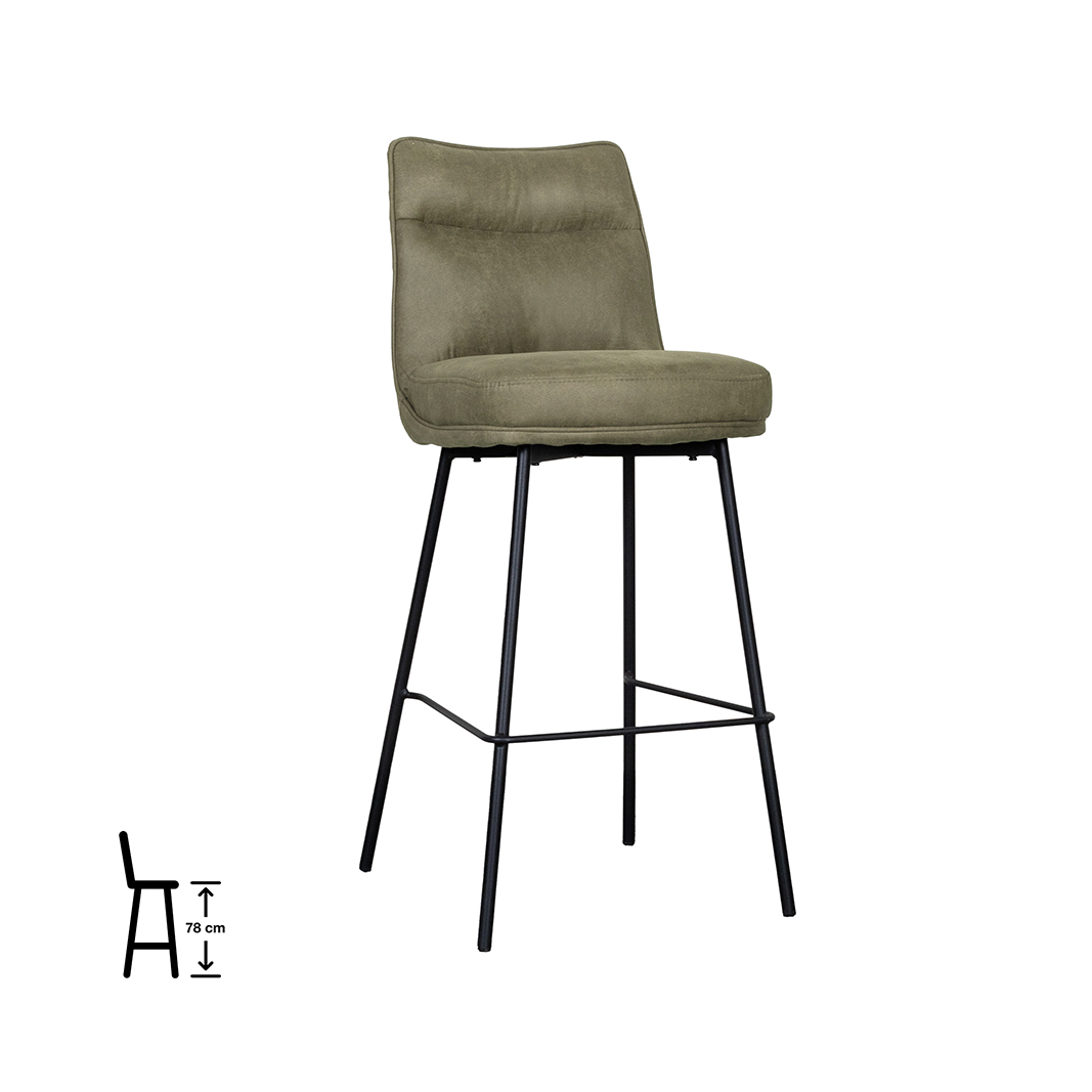 Esszimmerstühl I_Lennon - Ohne Armlehne - Moss - GROEN - - Modern - LABEL51