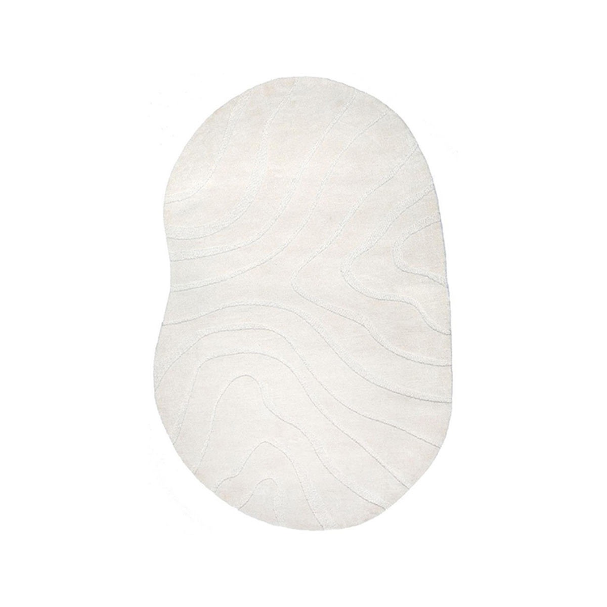 Teppich I_Goa - Ivoor - Weiß - Polyester - Skandinavisch - LABEL51