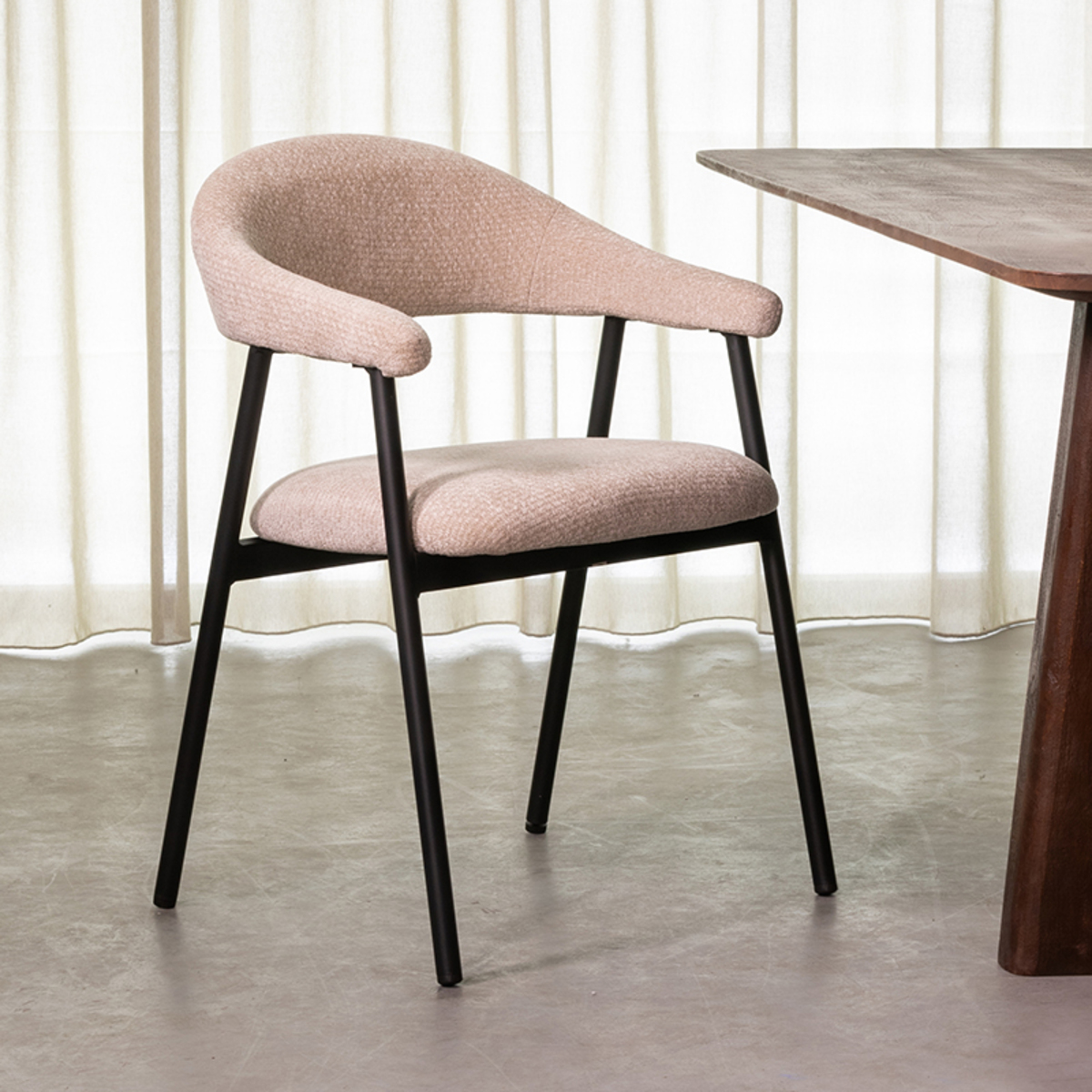 Esszimmerstühl I_Amaze - Armlehne - Natural Beige - NATUREL - Elite - Minimalistisch - LABEL51