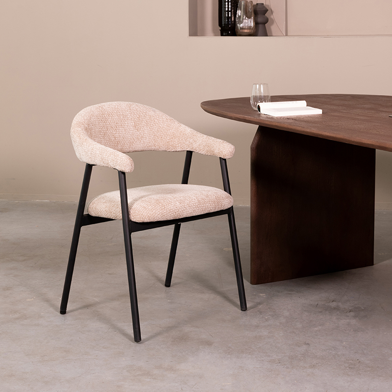 Esszimmerstühl I_Amaze - Armlehne - Clay - Braun - Elite - Ländlich - LABEL51