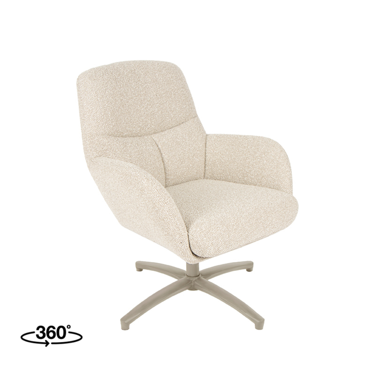 Sessel I_Chill Zone - Armlehne - Natural Beige - Royal Boucle - Skandinavisch - LABEL51