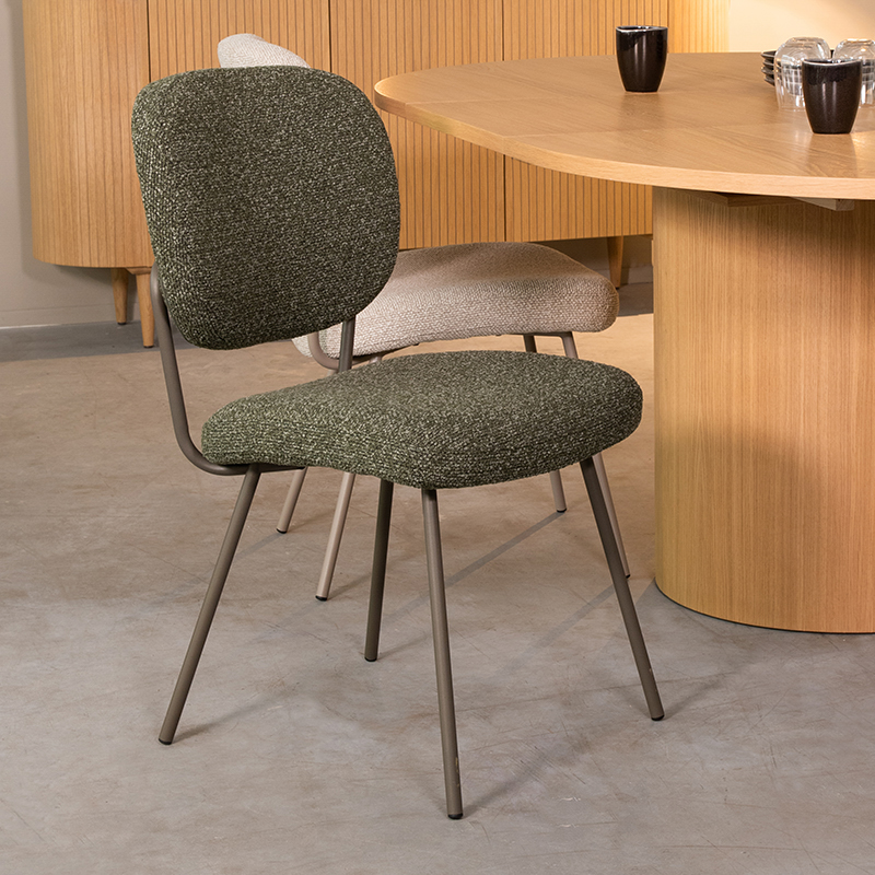 Esszimmerstühl I_Singapore - Ohne Armlehne - Wald - Grün - Royal Boucle - Design - LABEL51