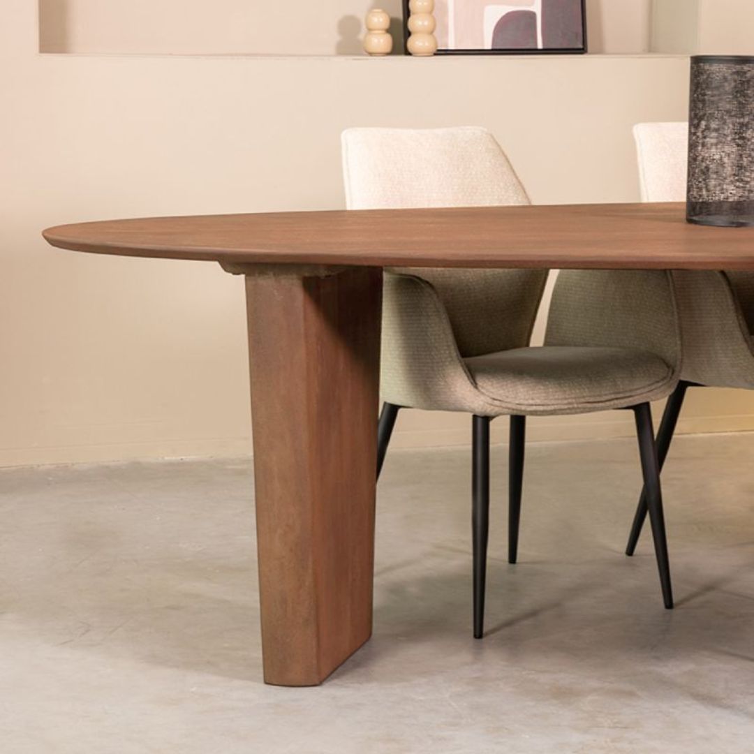 Esstische I_Wow - Oval - Nature Smooth - Braun - Mangoholz - Minimalistisch - LABEL51