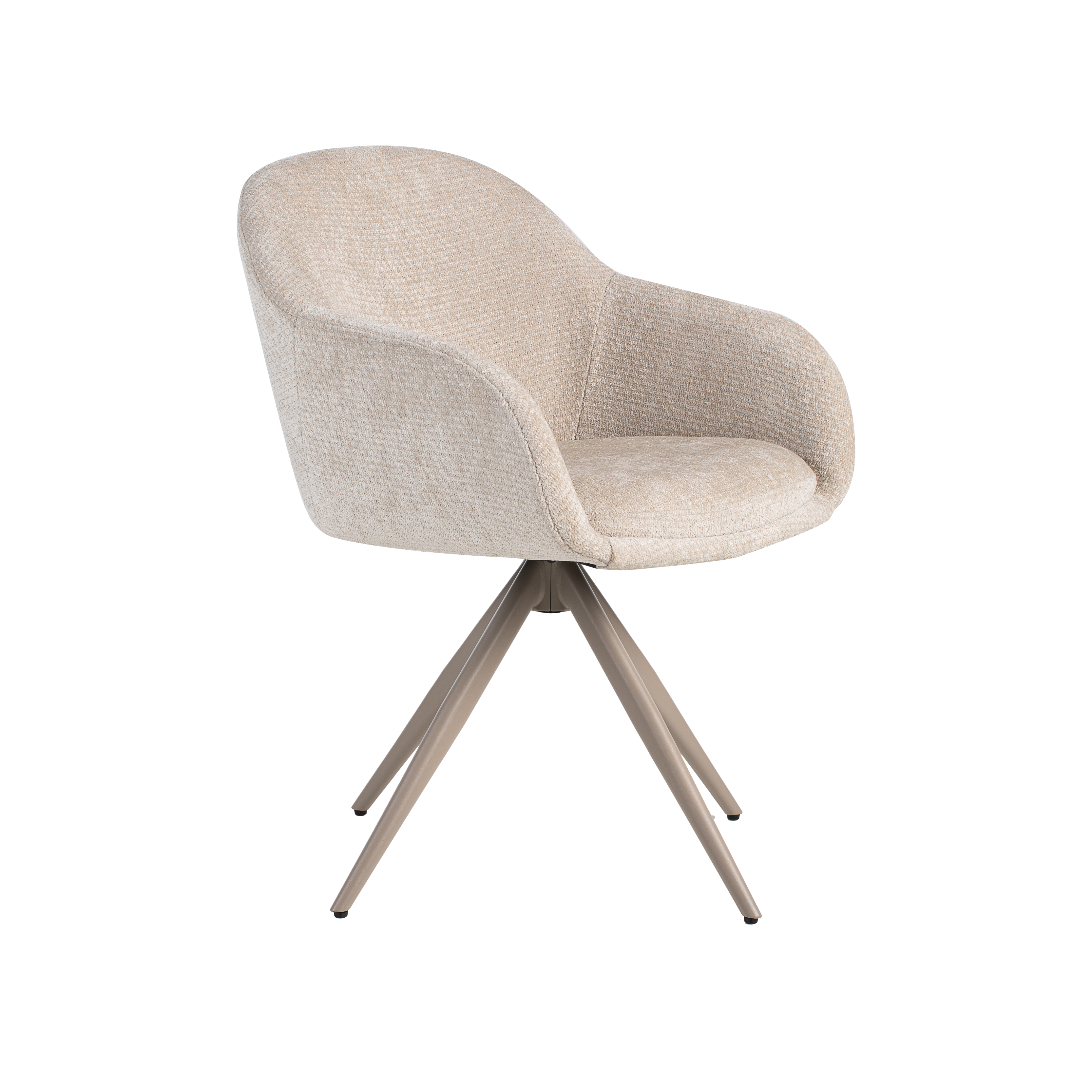 Esszimmerstühl I_Fiby - Ohne Armlehne - Natural Beige - Elite - LABEL51