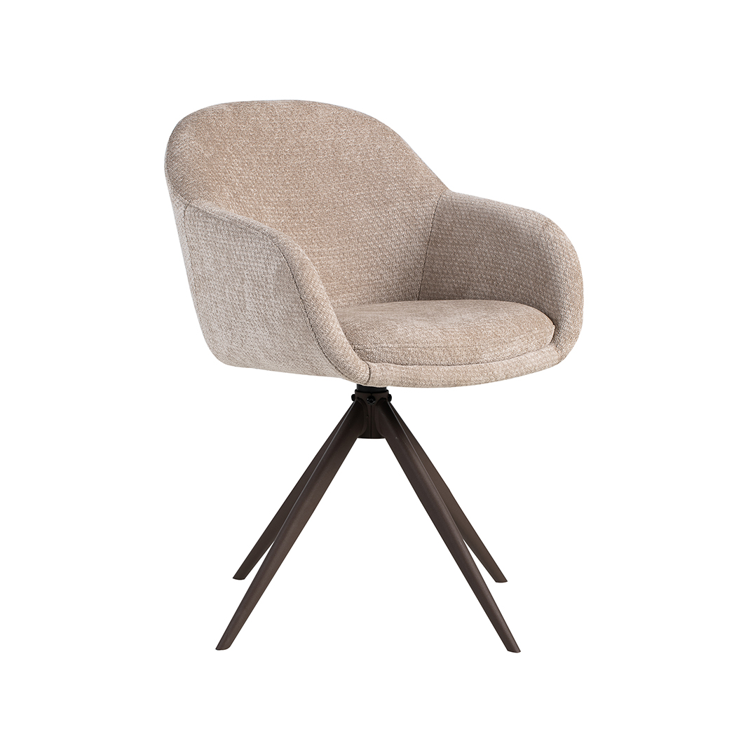 Esszimmerstühl I_Fiby - Ohne Armlehne - Clay - Braun - Elite - LABEL51