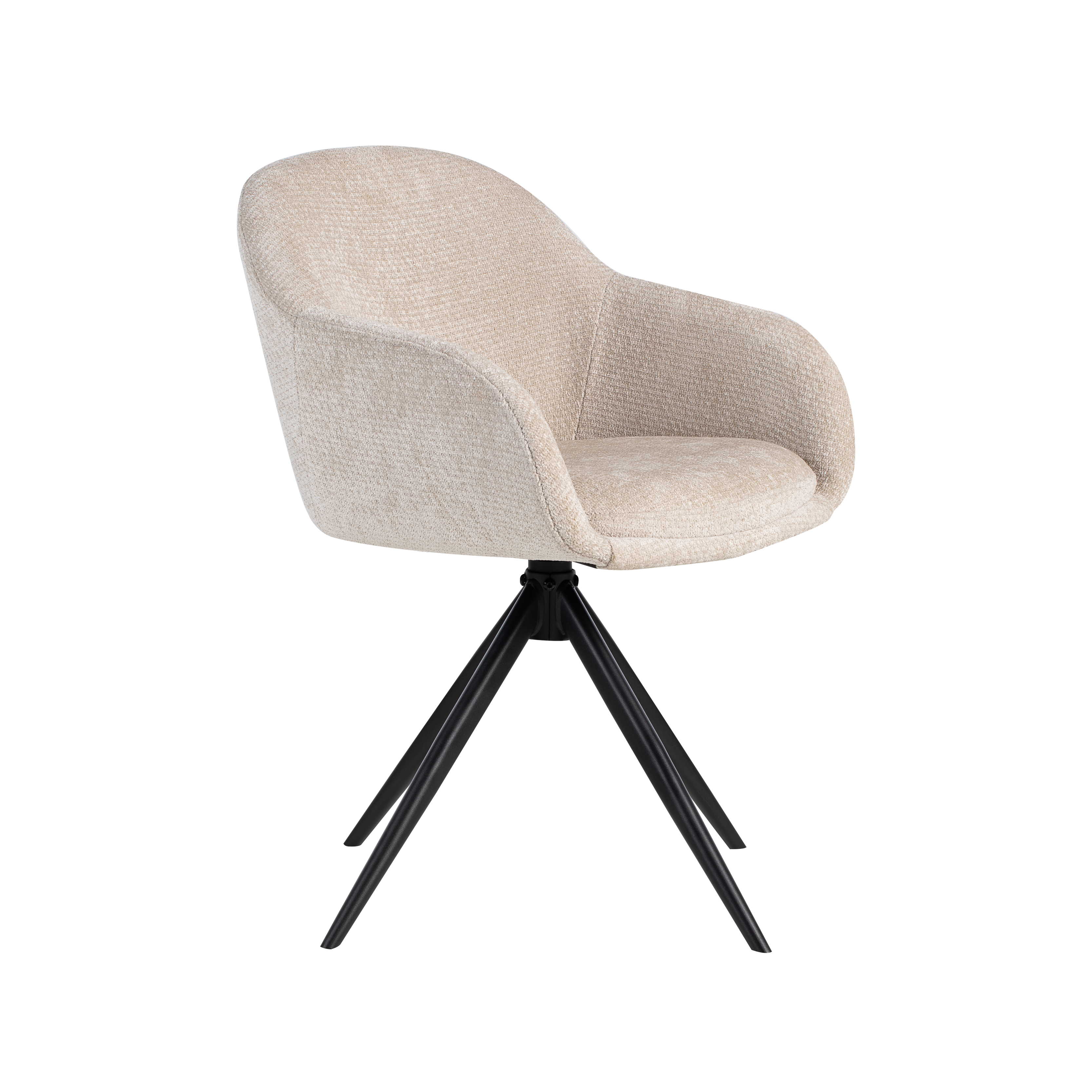 Esszimmerstühl I_Fiby - Ohne Armlehne - Natural Beige - Elite - LABEL51