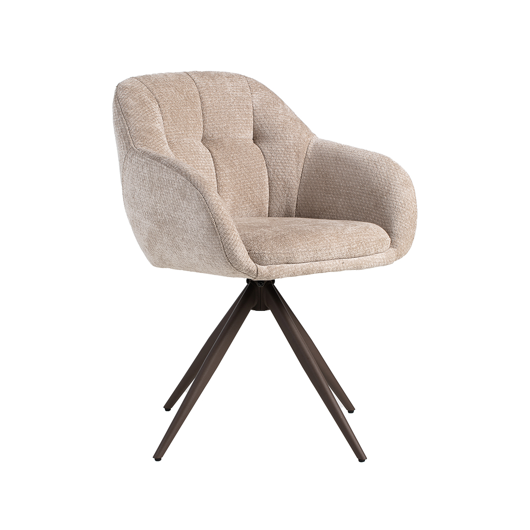 Esszimmerstühl I_Esma - Ohne Armlehne - Clay - Braun - Elite - LABEL51