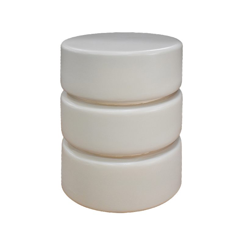 Beistelltische I_Milly - Rund - Soft Sand - Creme - Mangoholz - LABEL51