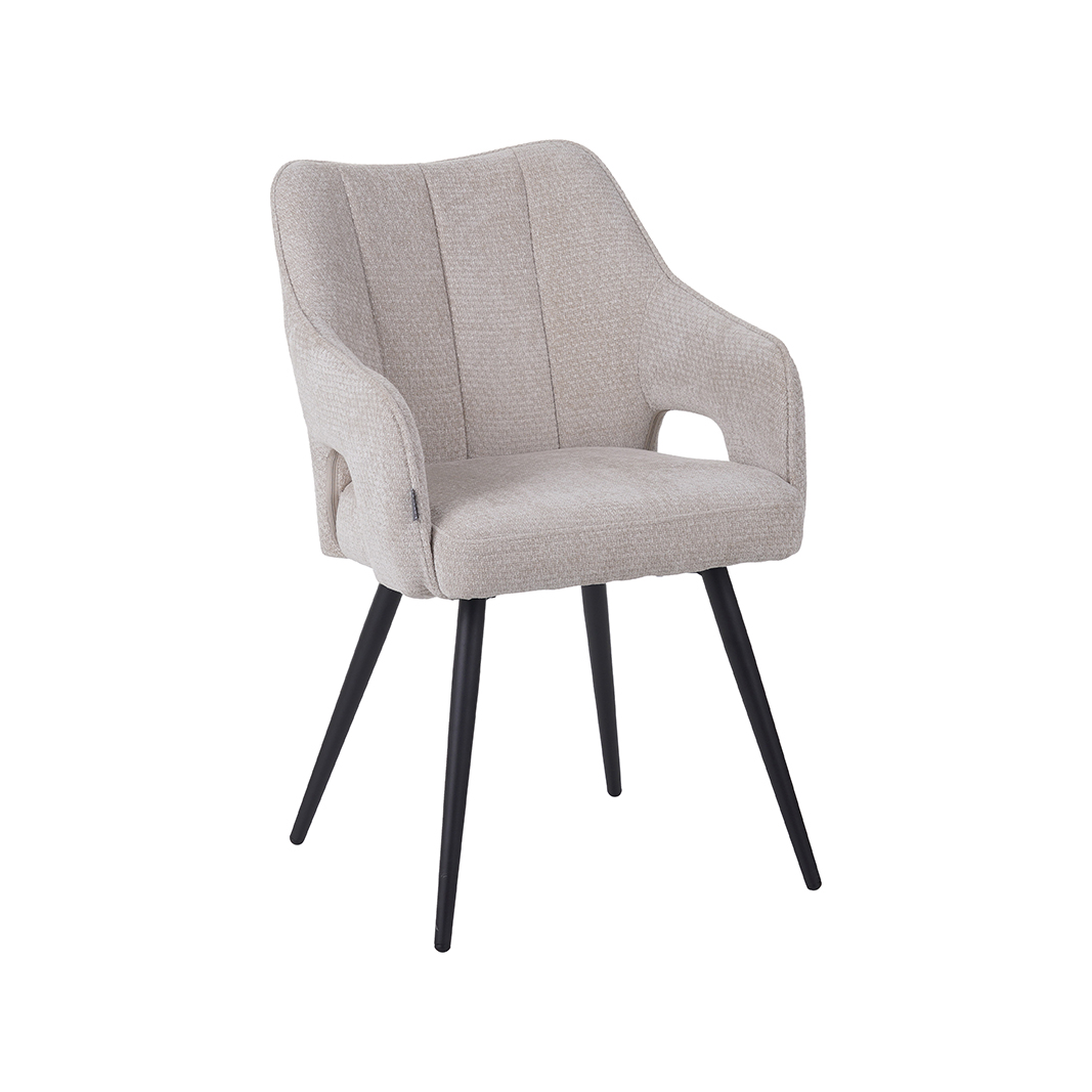 Esszimmerstühl I_Stan - Ohne Armlehne - Natural Beige - Elite - LABEL51