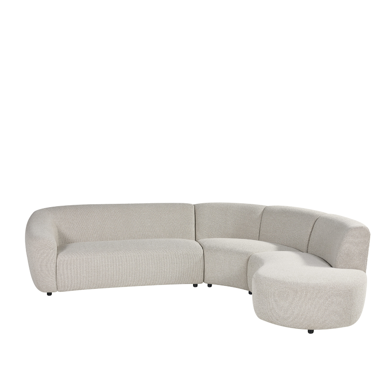Ecksofa I_Florence - Rechts Voorstaand - Natural Beige - Boucle - LABEL51