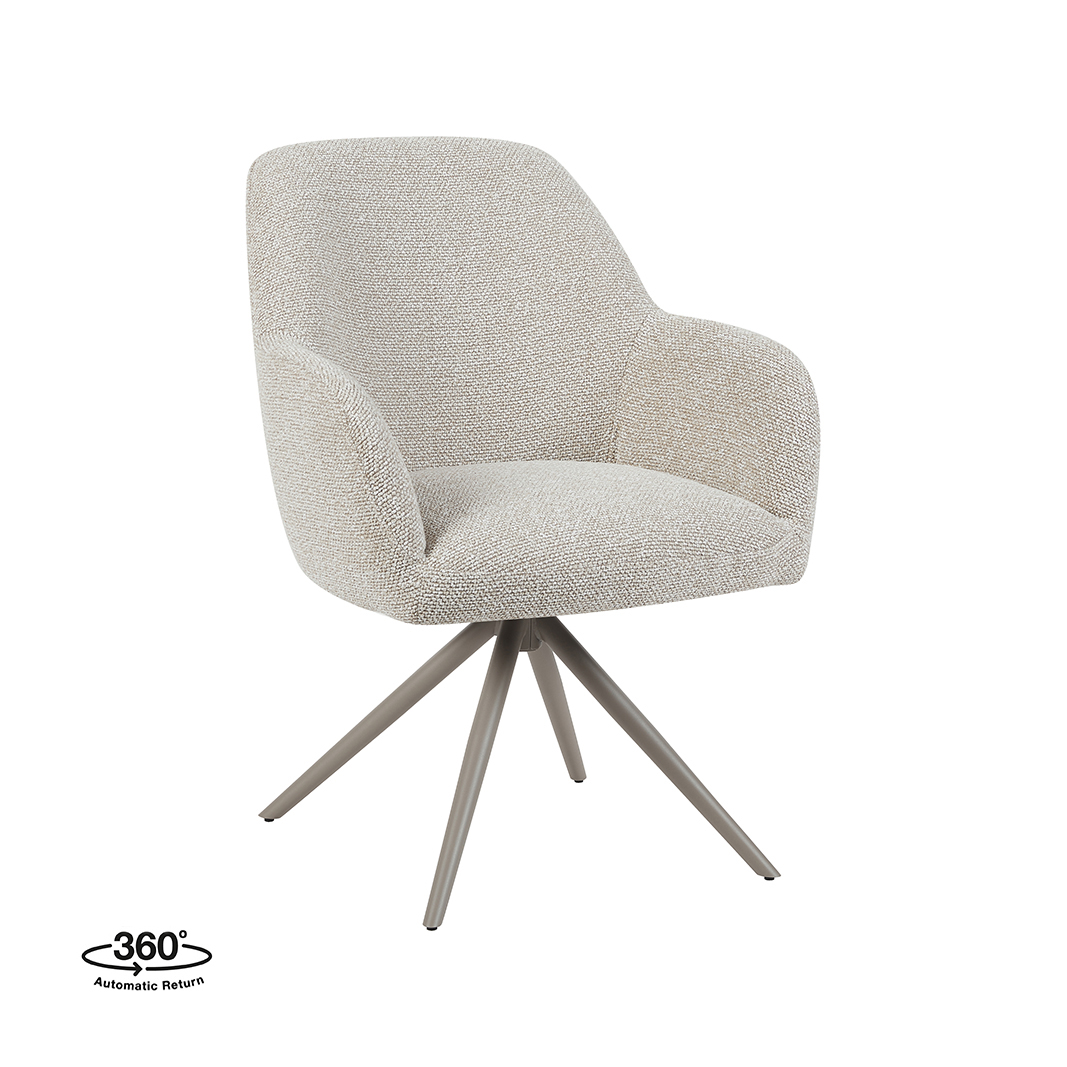 Esszimmerstühl I_Sayuri - Ohne Armlehne - Natural Beige - Royal Boucle - LABEL51