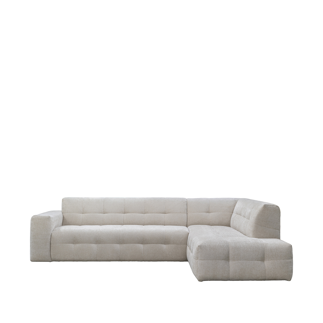Ecksofa I_Lorenzo - Rechts Voorstaand - Natural Beige - Chenille - LABEL51