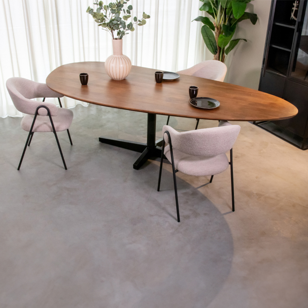 Esstische I_Rosie - Oval - Nature Smooth - Braun - Mangoholz - Ländlich - LABEL51