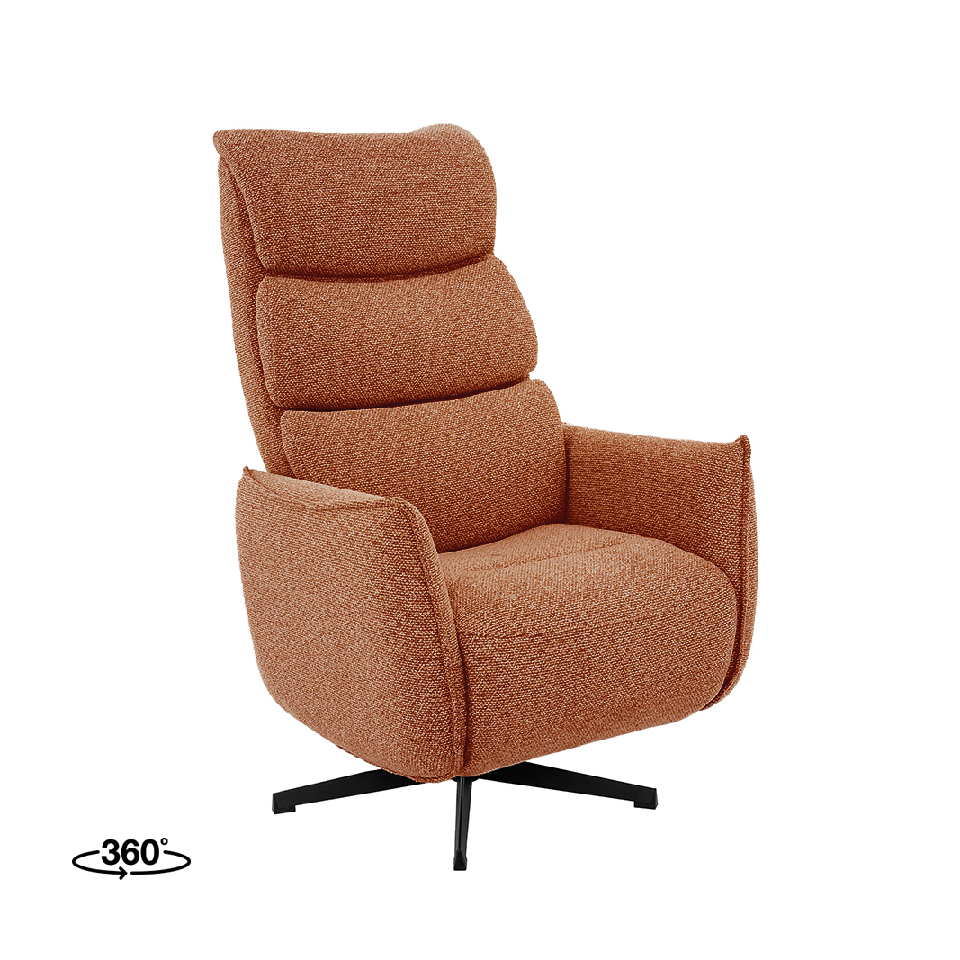 Sessel I_Goteborg - Elektrisch - Ohne Armlehne - Coral - Orange - Boucle - Modern - LABEL51