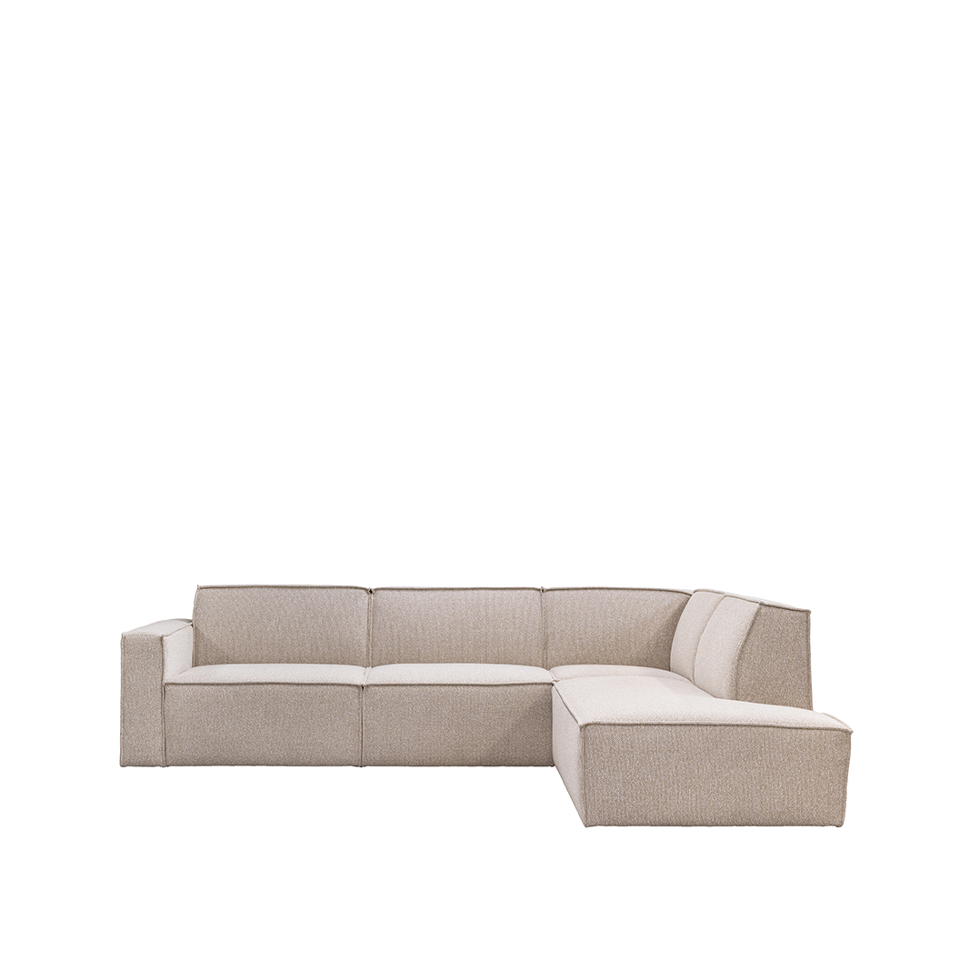 Ecksofa I_Kay - Rechts Voorstaand - Natural Beige - Boucle - LABEL51