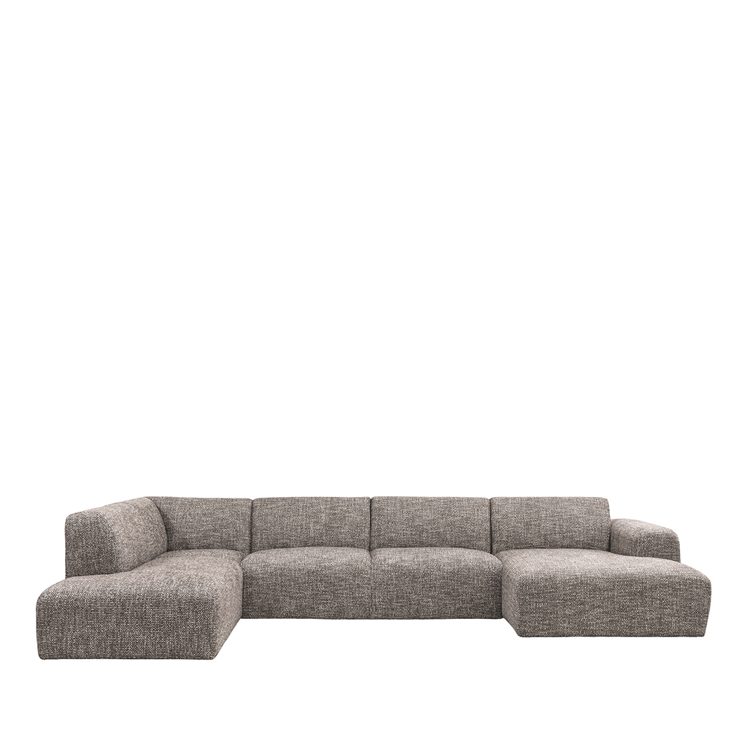 Sofa I_Verona - Taupe - Braun - Geweven - LABEL51