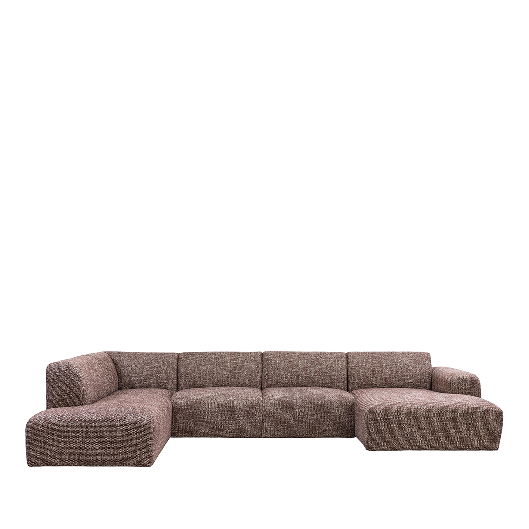 Sofa I_Verona - Cherry Chocolate - Rot - Geweven - LABEL51