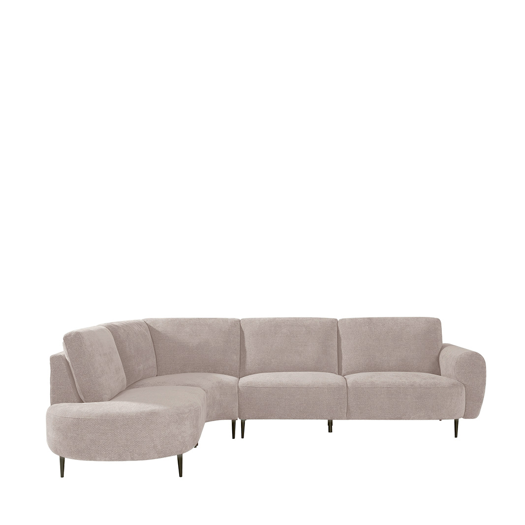 Ecksofa I_Milano - Hoekbank Links - Clay - Braun - Chenille - LABEL51