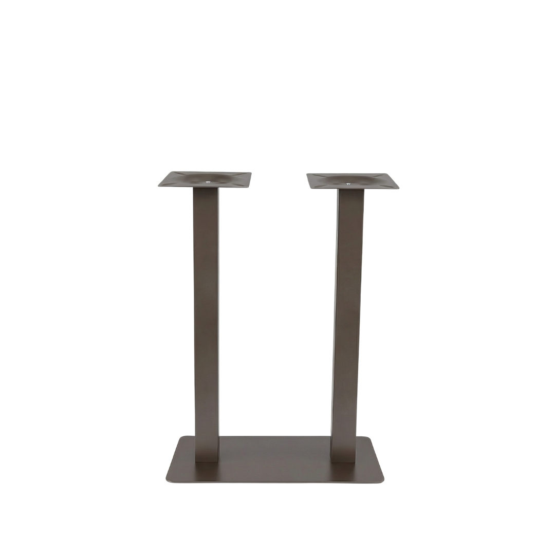 Esstische I_Tafelpoot Dubbel - Brons - Braun - Metall - LABEL51