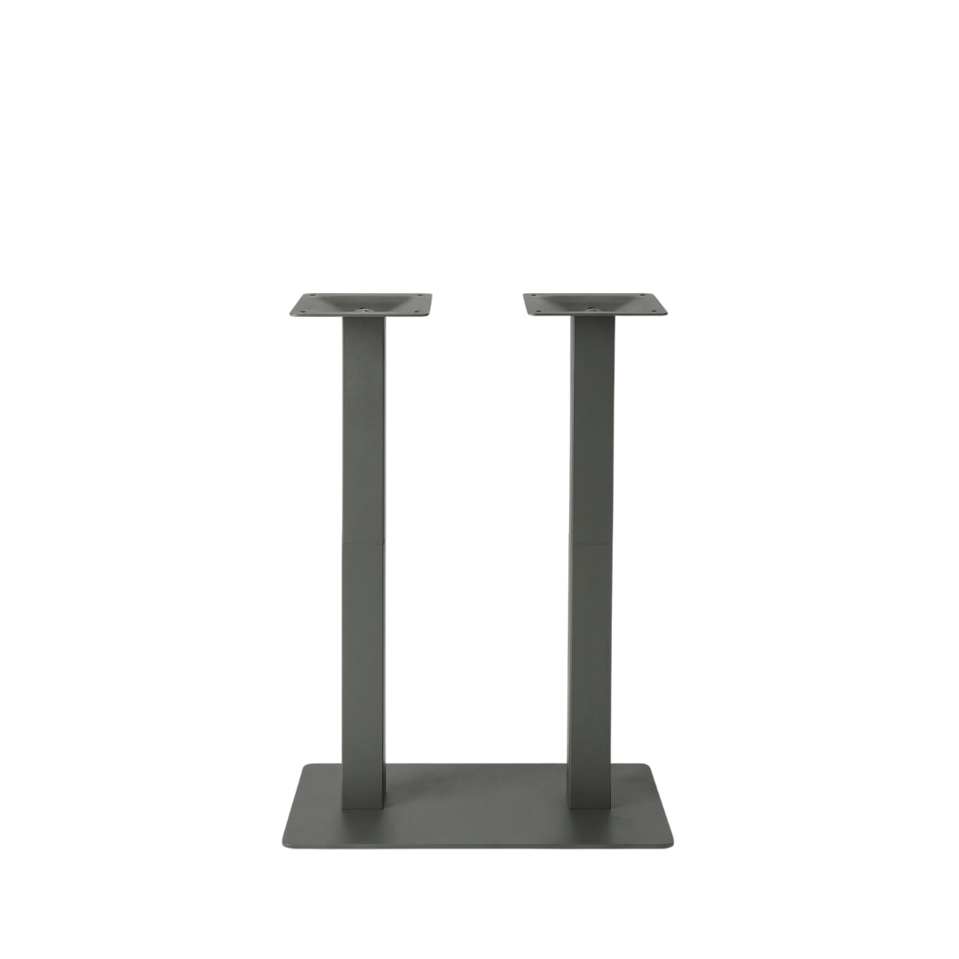 Esstische I_Tafelpoot Dubbel - Hunter - Grün - Metall - LABEL51