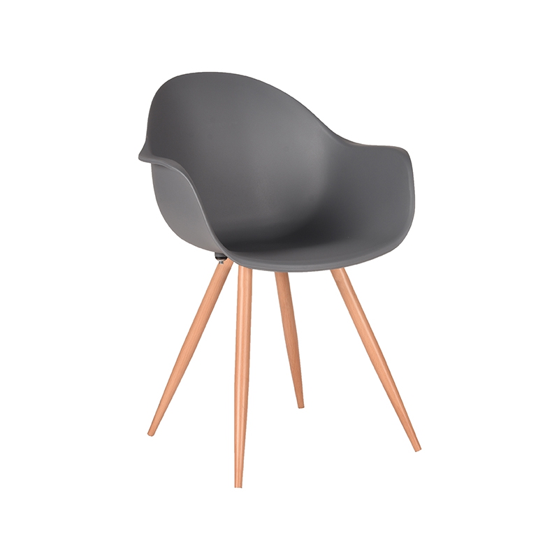 Esszimmerstühl I_Parma - Armlehne - Schalensitz - Anthrazit - GRIJS - - Modern - LABEL51